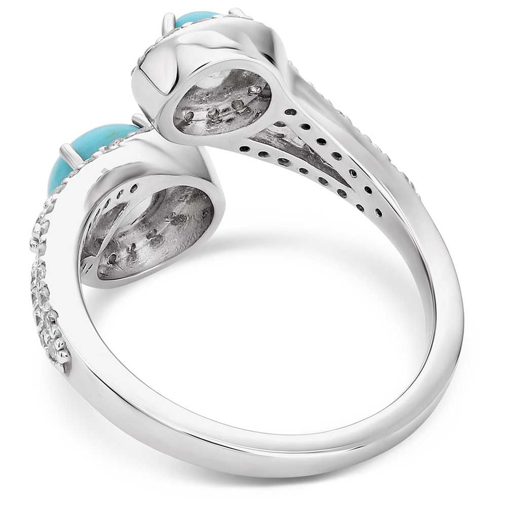 Fearless Luster Turquoise Open Ring