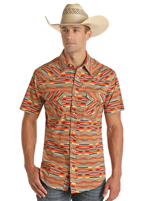 Aztec Sun Men's Snap Up