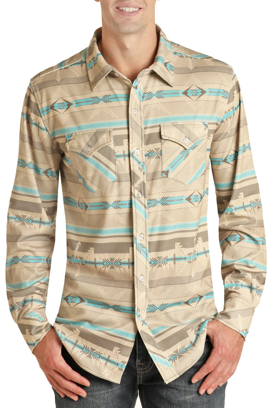 Aztec Brushed Knit