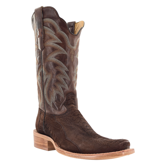 R. Watson Sueded Ostrich Leg Boots