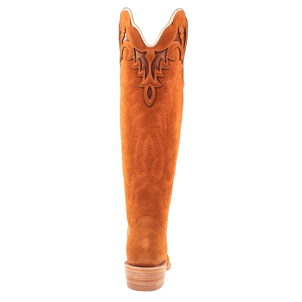 R. Watson Ginger Roughout Narrow Square Toe Boot