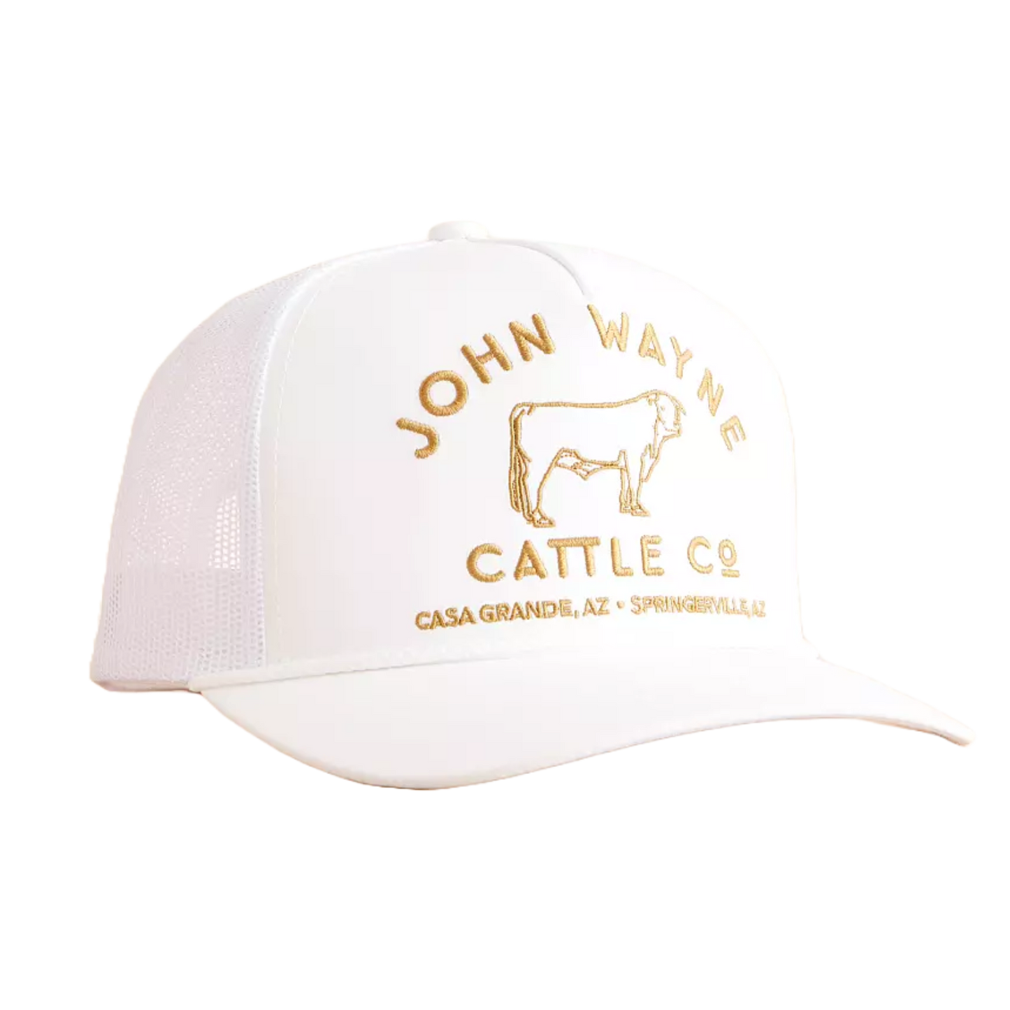 Hooey John Wayne Cattle Co Trucker Hat White