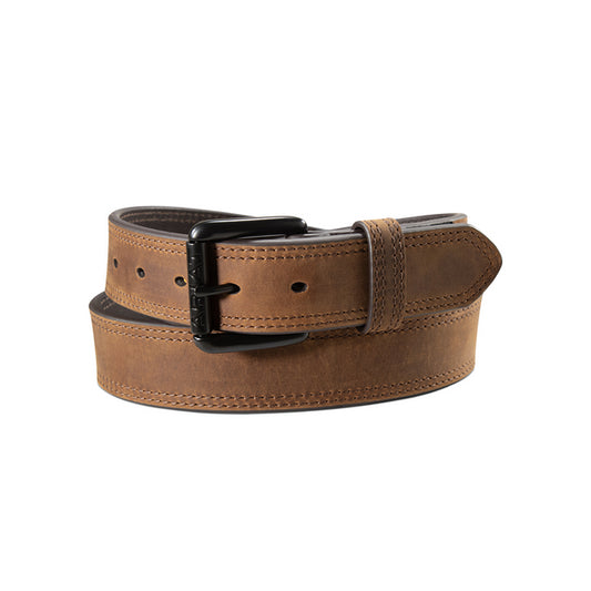 ARIAT SILICONE TAB BROWN - ACCESSORIES BELT MEN