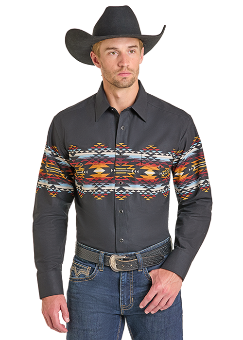 Panhandle Men’s Sunset Aztec Snap Up