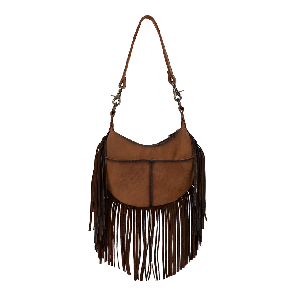 Cowhide Nellie Fringe Bag