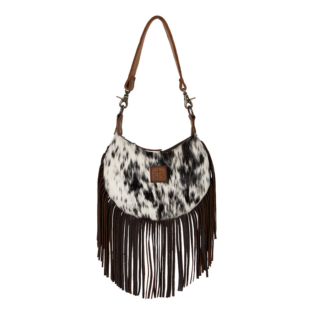 Cowhide Nellie Fringe Bag