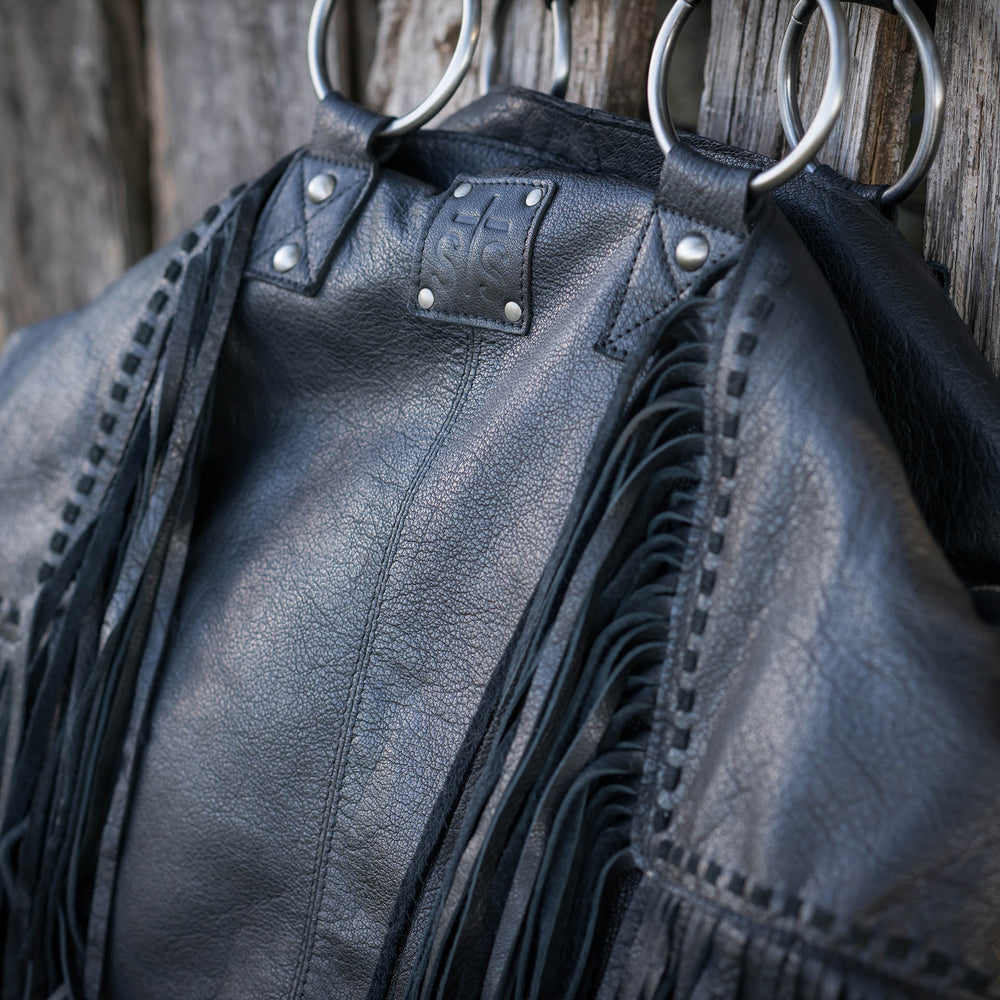 STS Ranchwear Indie Black Fringed Purse