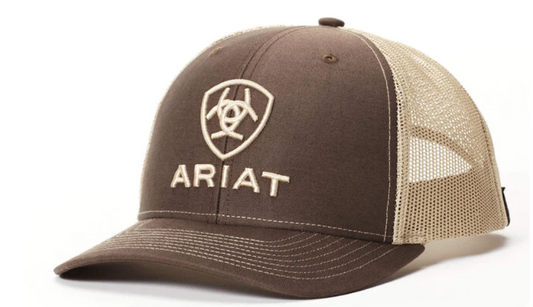 Ariat Brown Shield Logo Hat