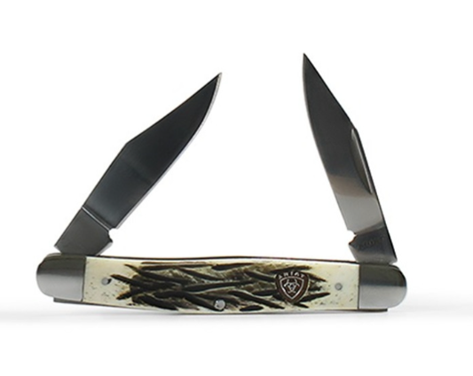 Ariat stainless steel pocket  4"- Muskrat
