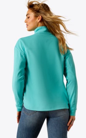 Ariat Breeze Logo 1/2 Zip Turquoise Sweatshirt