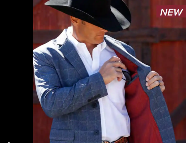 Sports Coat Navy Pinstripe | Cinch Mens