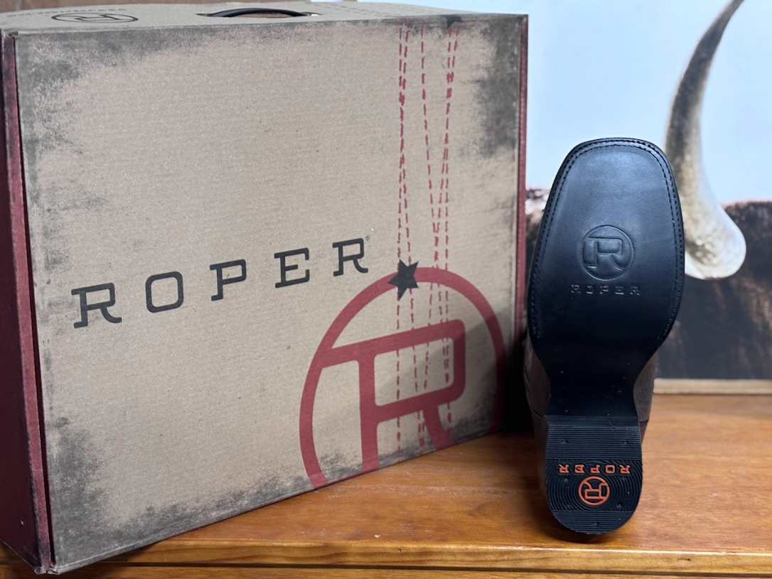 Roper Burnish Black Men's Boots