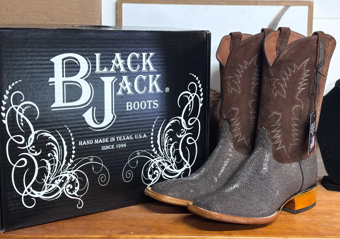 Black Jack Sanded Brown Stingray Boots