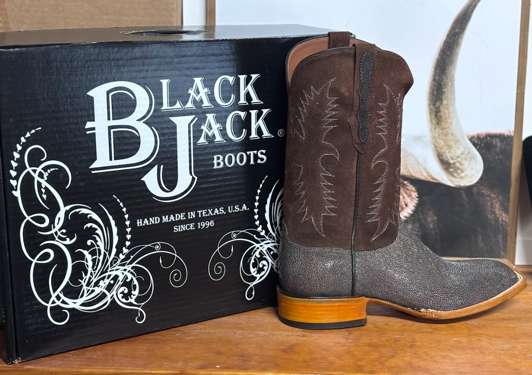 Black Jack Sanded Brown Stingray Boots