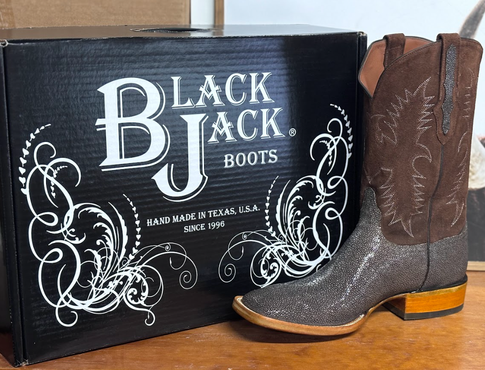 Black Jack Sanded Brown Stingray Boots