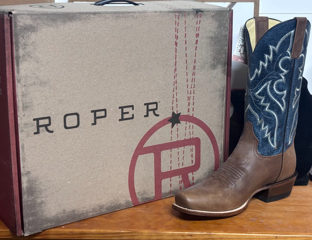 Roper Burnished Brown Leather Vamp