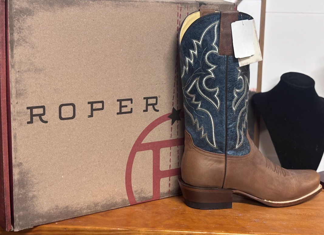 Roper Burnished Brown Leather Vamp