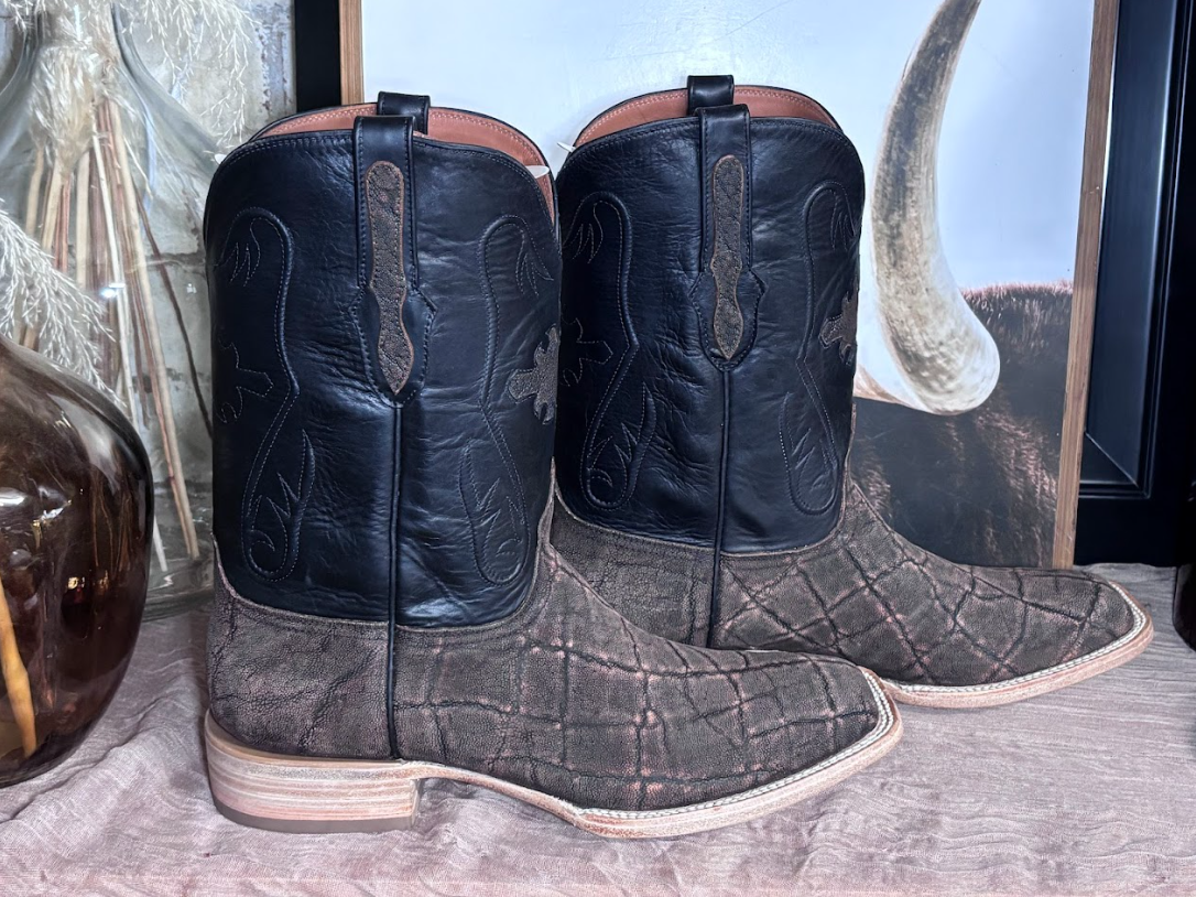 Black Jack Elephant Safari Cognac & Black Boots