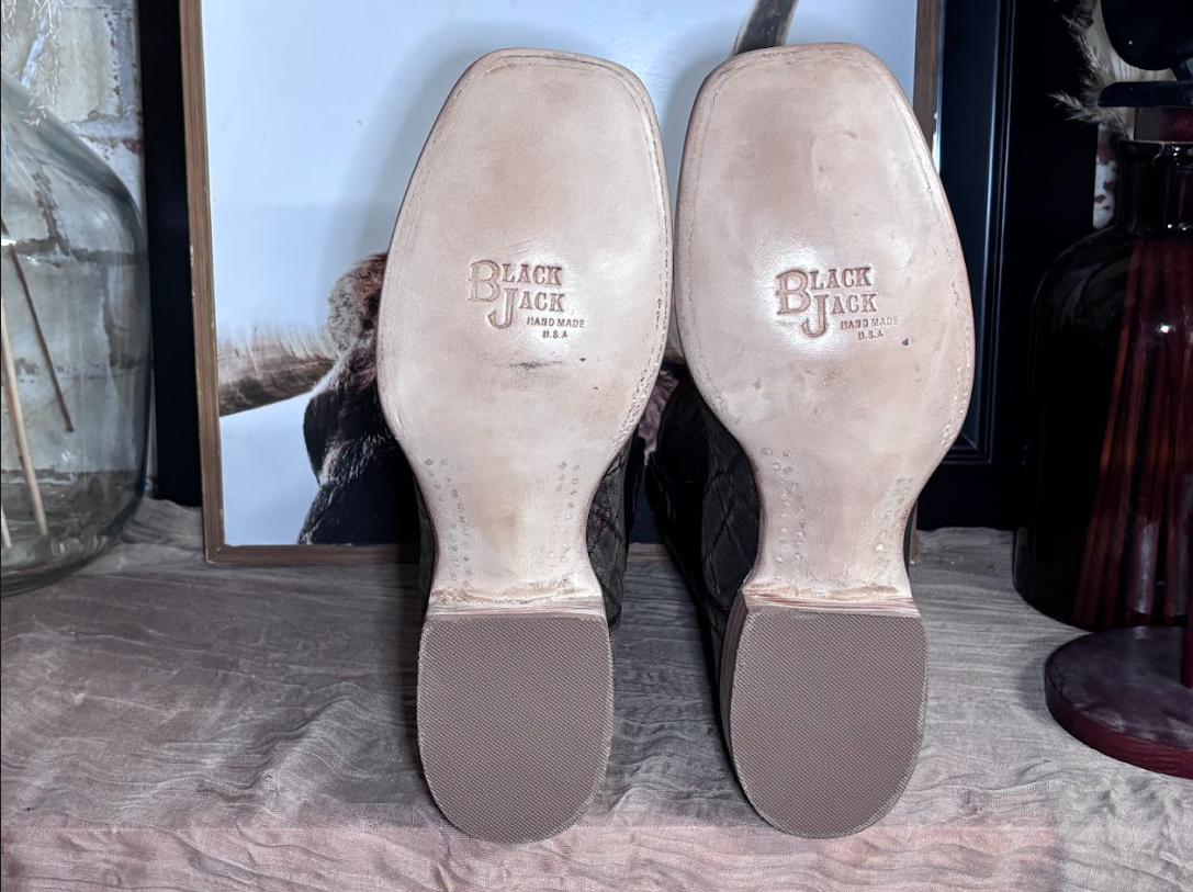 Black Jack Elephant Safari Cognac & Black Boots
