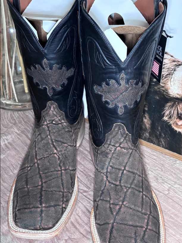 Black Jack Elephant Safari Cognac & Black Boots