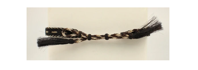 M & F Western Products - Braided 5 Strand Horsehair Tail Hatband - Brown