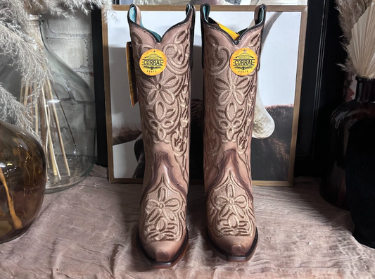 Corral Nude Flower Boots