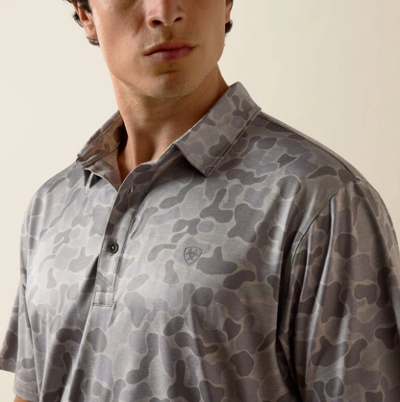 Ariat All Over Print Heather Polo Shirt