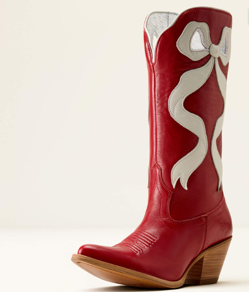 Ariat Beaux Crimson Red and Ivory Pearl