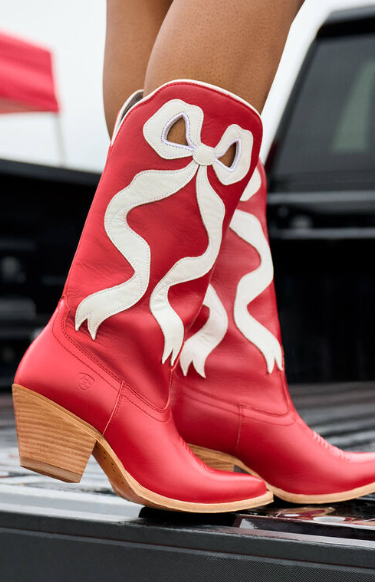 Ariat Beaux Crimson Red and Ivory Pearl
