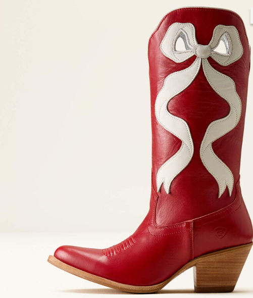 Ariat Beaux Crimson Red and Ivory Pearl