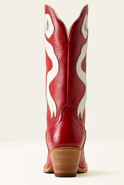 Ariat Beaux Crimson Red and Ivory Pearl