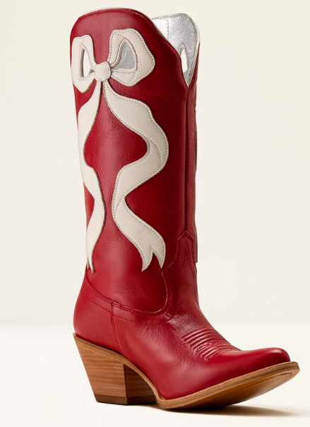 Ariat Beaux Crimson Red and Ivory Pearl