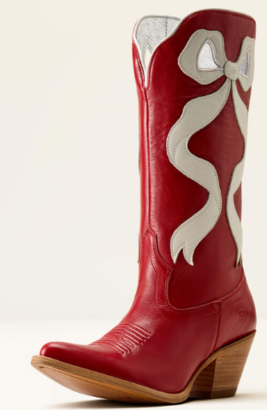 Ariat Beaux Crimson Red and Ivory Pearl