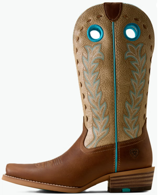 Ariat Ladies Lucera Wheat Brown Narrow Cutter Toe Western Boot