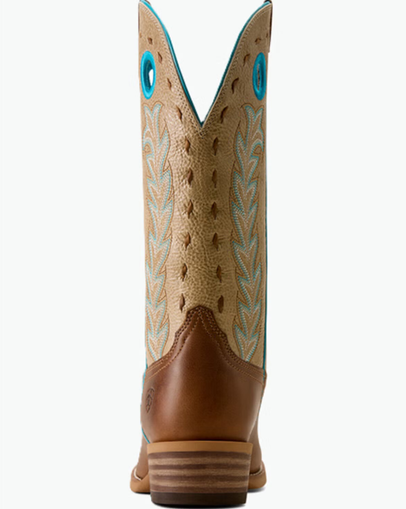 Ariat Ladies Lucera Wheat Brown Narrow Cutter Toe Western Boot