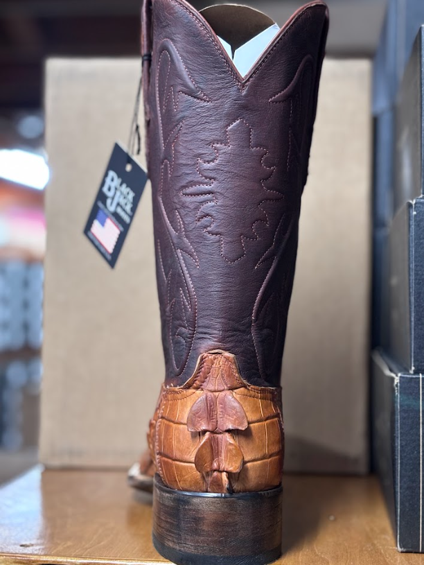 Black Jack Nile Croc Tail Cognac