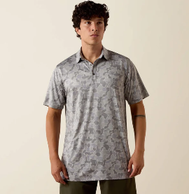 Ariat All Over Print Heather Polo Shirt