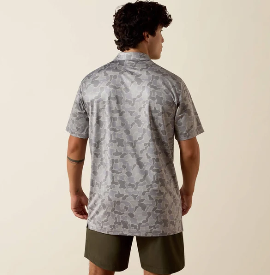 Ariat All Over Print Heather Polo Shirt