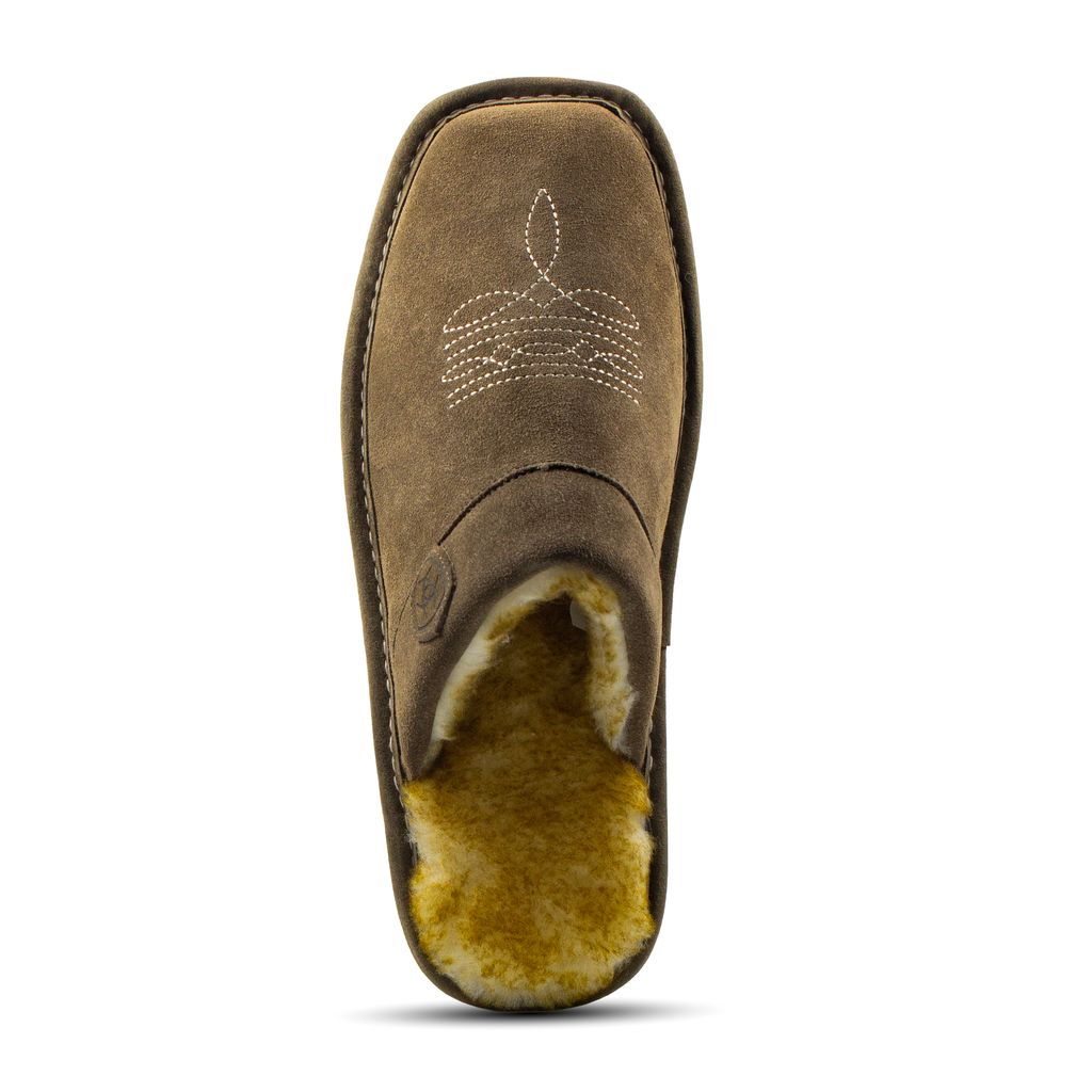 ARIAT Men’s Silversmith Square Toe Slipper Stone