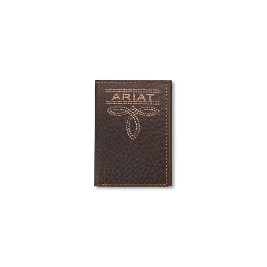 Ariat Trifold Bug Stitch Brown