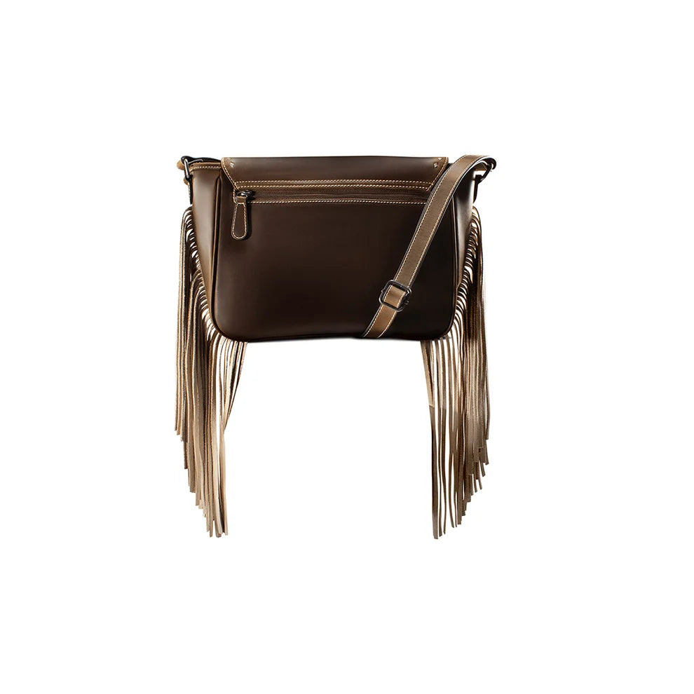 Ariat Women's Embossed Margo Howdy Crossbody Purse w/ Fringe