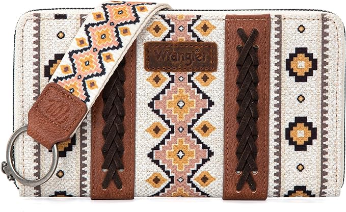 Wrangler Southwestern Original Coffee Wallet