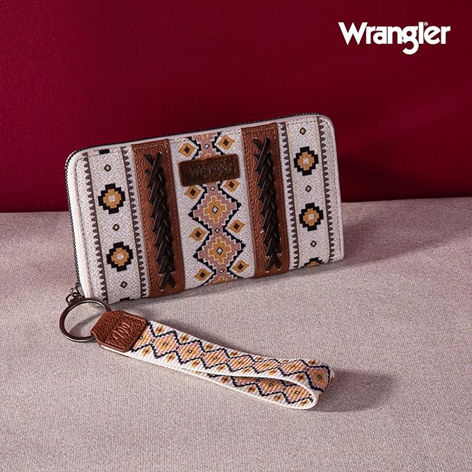 Wrangler Southwestern Original Coffee Wallet