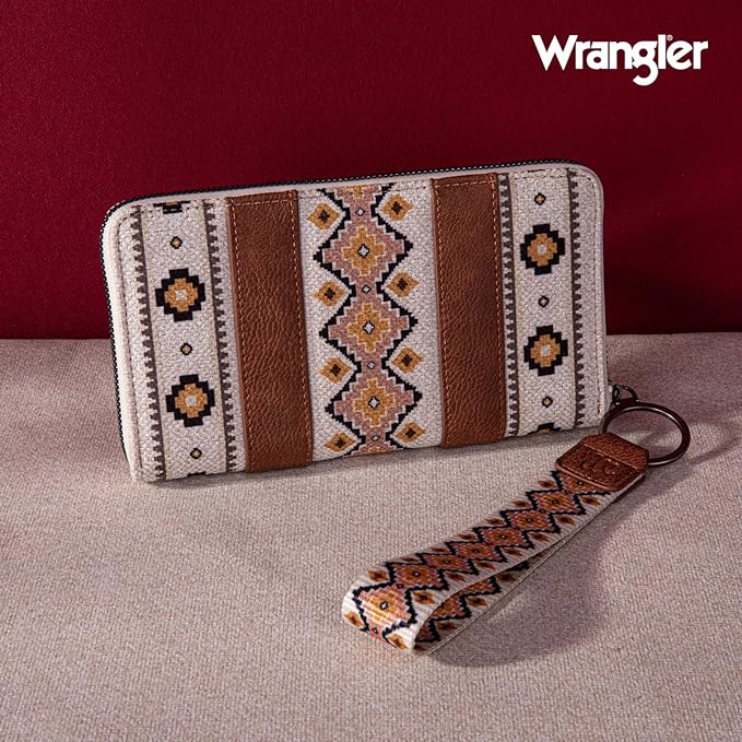 Wrangler Southwestern Original Coffee Wallet