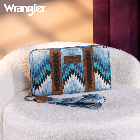 Wrangler Southwestern Art Print Wallet Denim