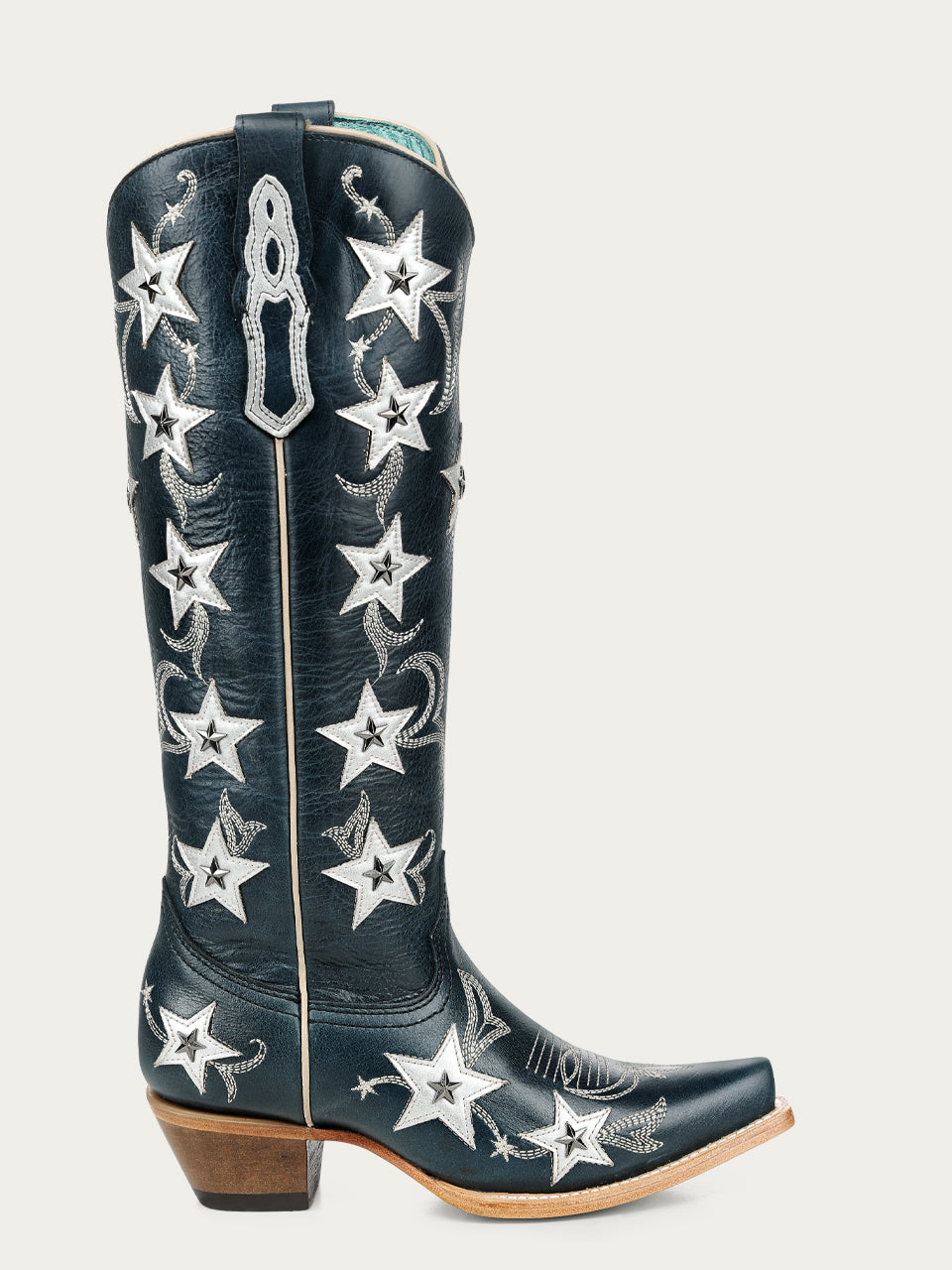 Corral Stars & Studs Navy Tall Boots