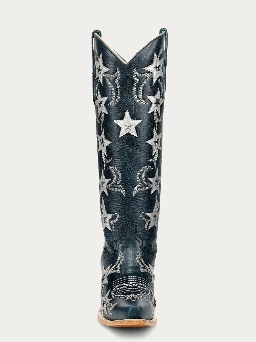 Corral Stars & Studs Navy Tall Boots