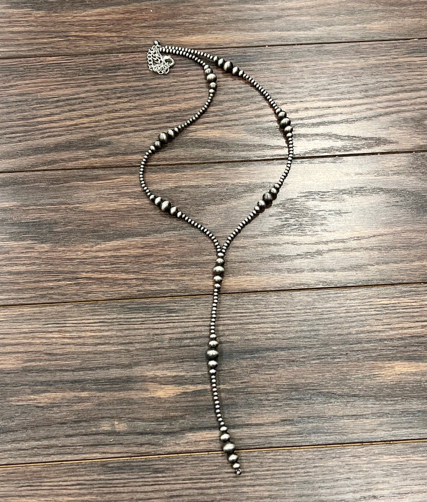 Tassel Bead Necklace 31"