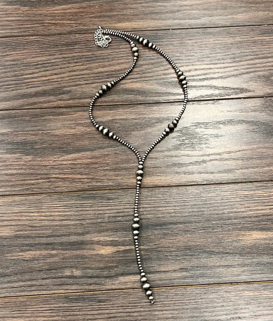 Tassel Bead Necklace 31"