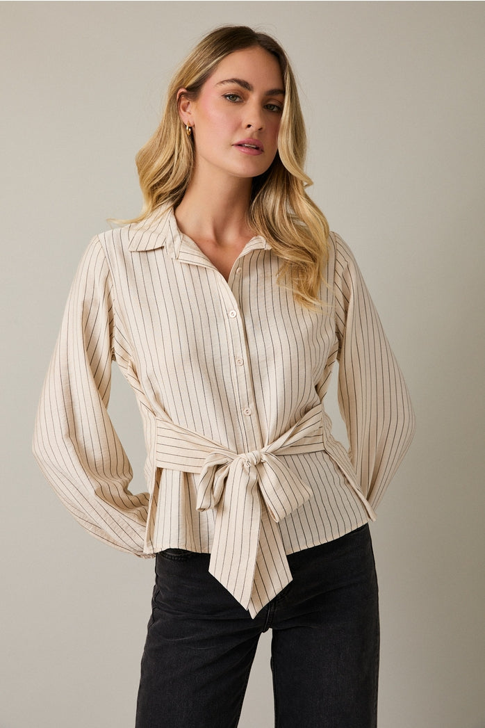 Bowie Button Bow Shirt